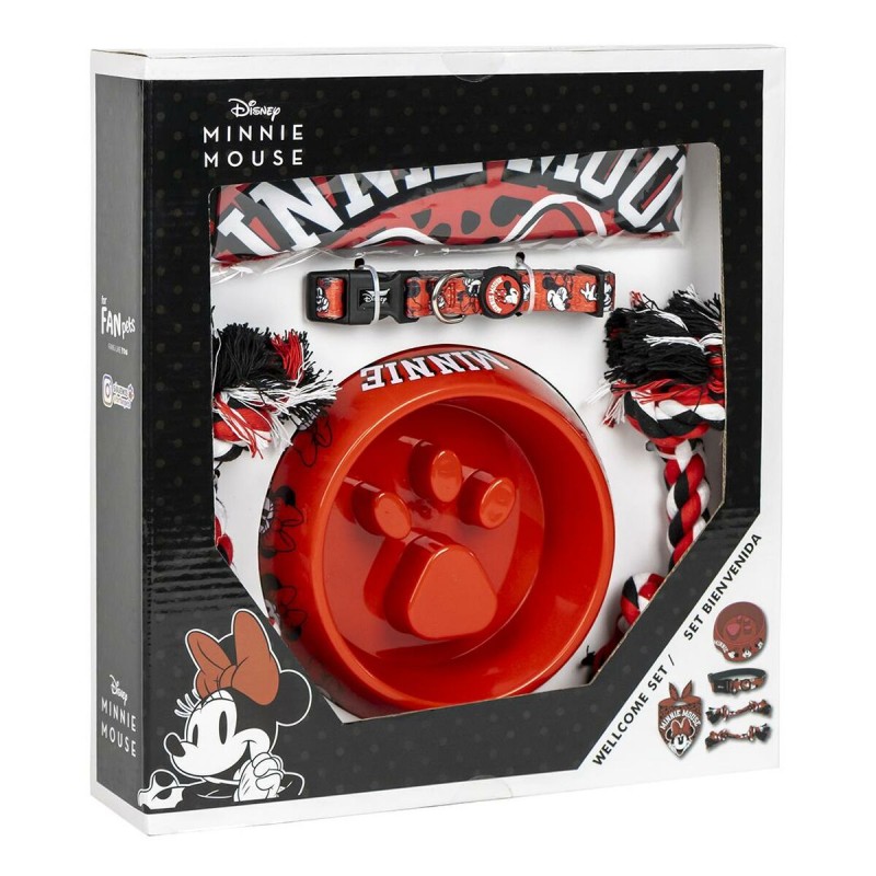Welcome Gift Set for Dogs Minnie Mouse Κόκκινο 5 Τεμάχια