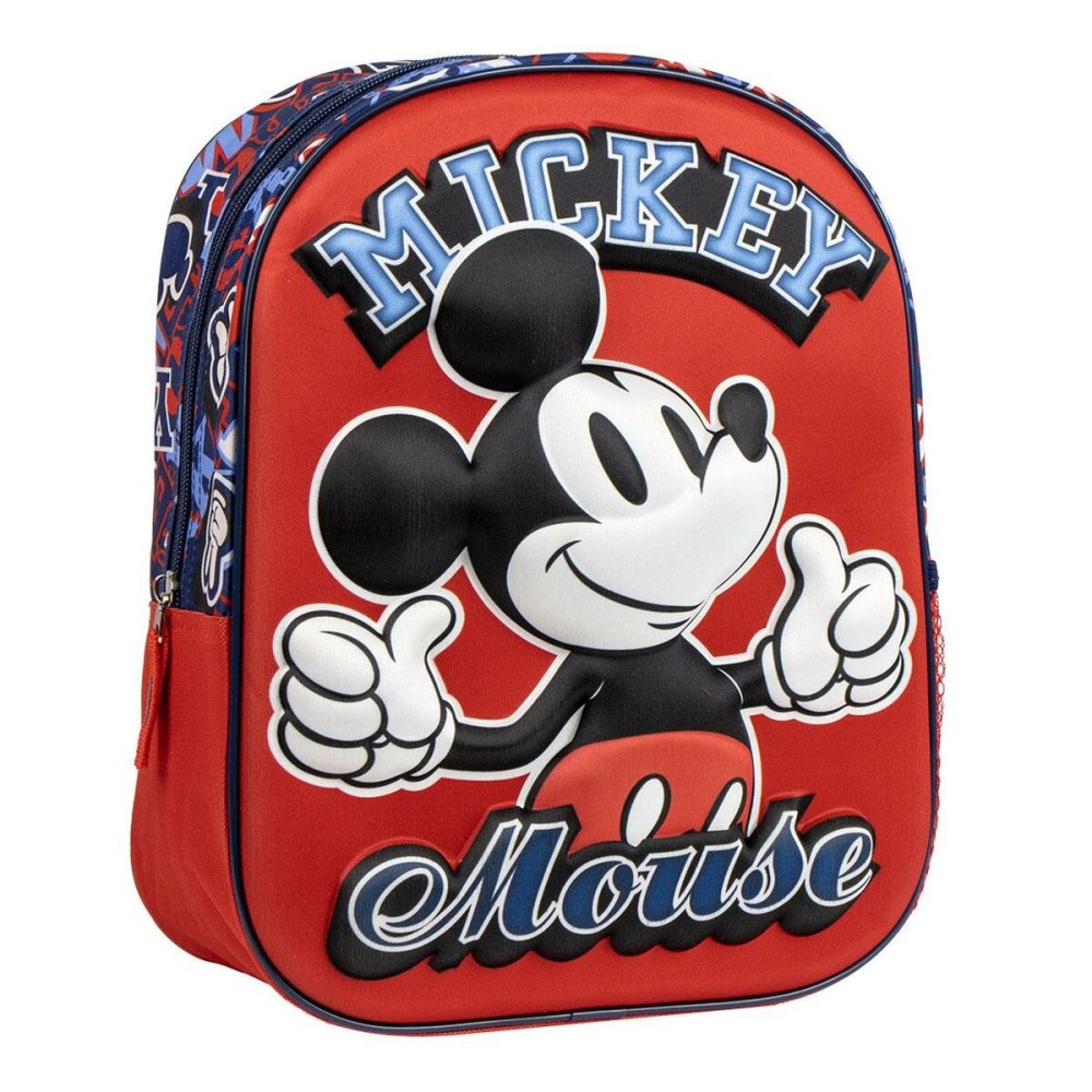 Σχολική Τσάντα Mickey Mouse Κόκκινο 25 x 31 x 10 cm