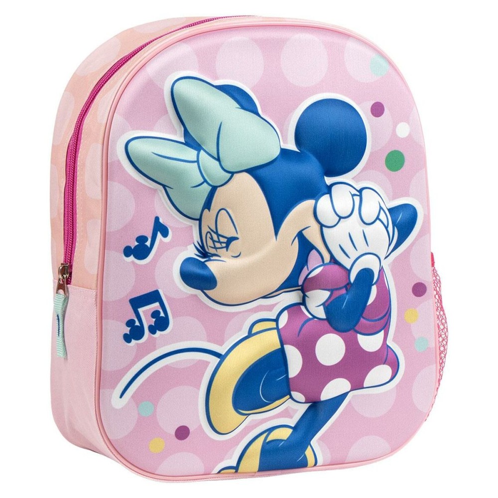 Σχολική Τσάντα Minnie Mouse Ροζ 25 x 31 x 10 cm