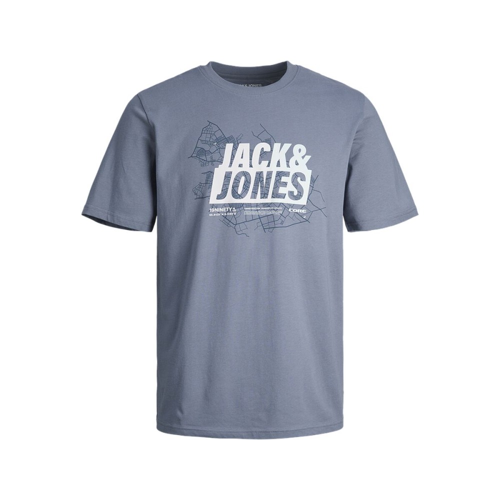 Ανδρική Μπλούζα με Κοντό Μανίκι Jack & Jones JCOMAP SUMMER 12257908 Μπλε