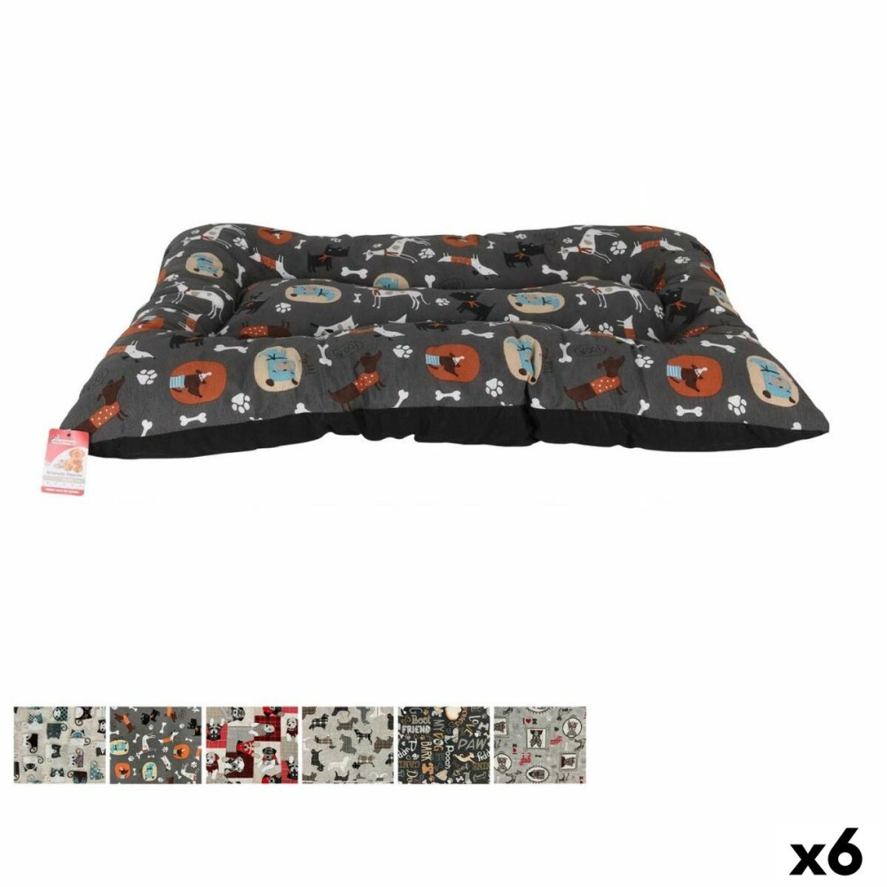 Κρεβάτι για Κατοικίδια MCT mascotas Υφασμάτινο 100 x 70 x 9 cm (x6)