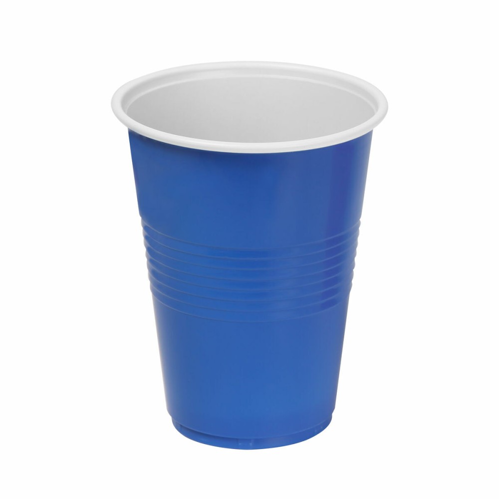 Σετ επαναχρησιμοποιήσιμων ποτήριων Algon Μπλε 48 Μονάδες 450 ml (10 Τεμάχια)