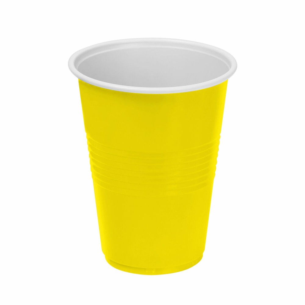 Σετ επαναχρησιμοποιήσιμων ποτήριων Algon Κίτρινο 48 Μονάδες 450 ml (10 Τεμάχια)