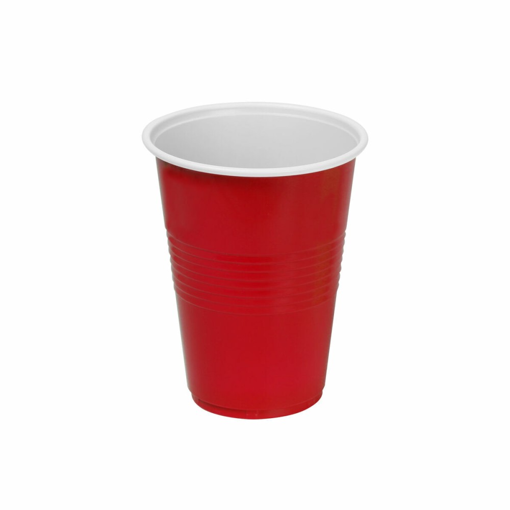Σετ επαναχρησιμοποιήσιμων ποτήριων Algon Κόκκινο 24 Μονάδες 250 ml (25 Τεμάχια)