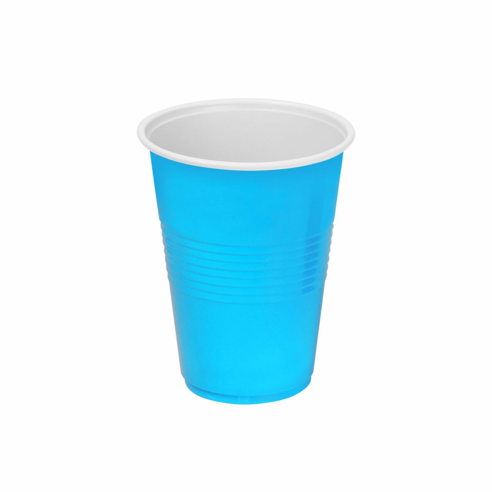 Σετ επαναχρησιμοποιήσιμων ποτήριων Algon Ανοιχτό Μπλε 24 Μονάδες 250 ml (25 Τεμάχια)