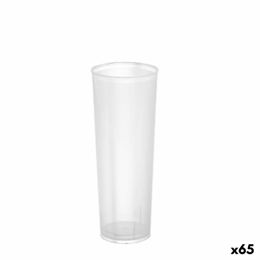 Σετ επαναχρησιμοποιήσιμων ποτήριων Algon Διαφανές 65 Μονάδες 330 ml (6 Τεμάχια)