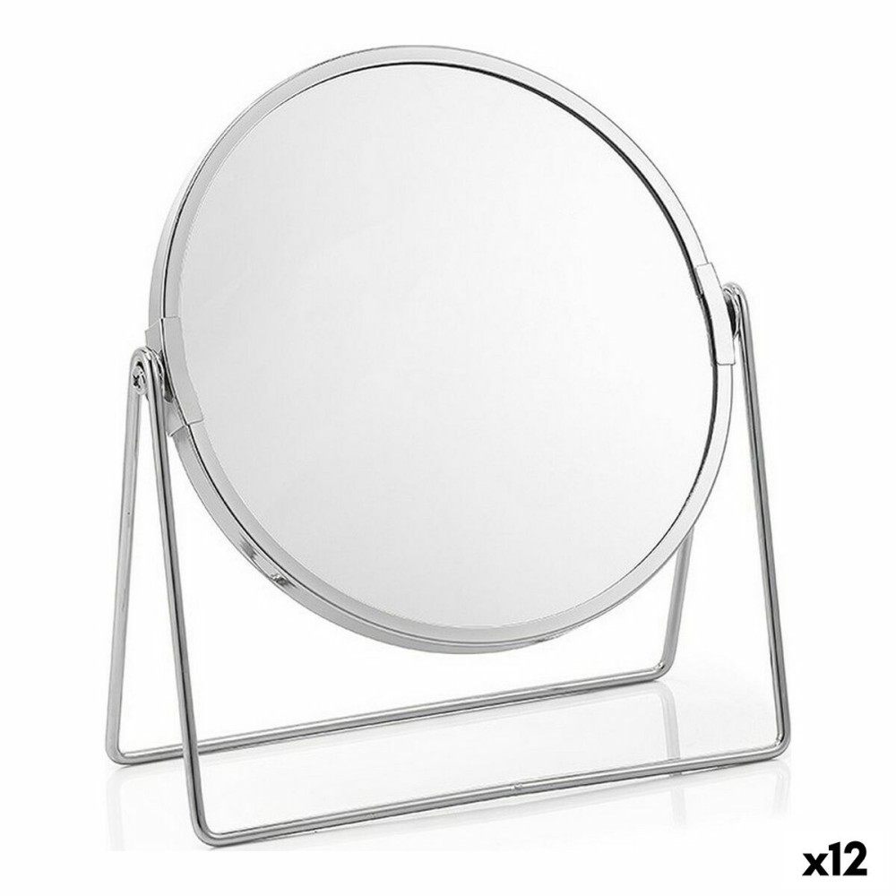Μεγεθυντικό Καθρέφτη Confortime Ασημί 17 cm (12 Μονάδες)