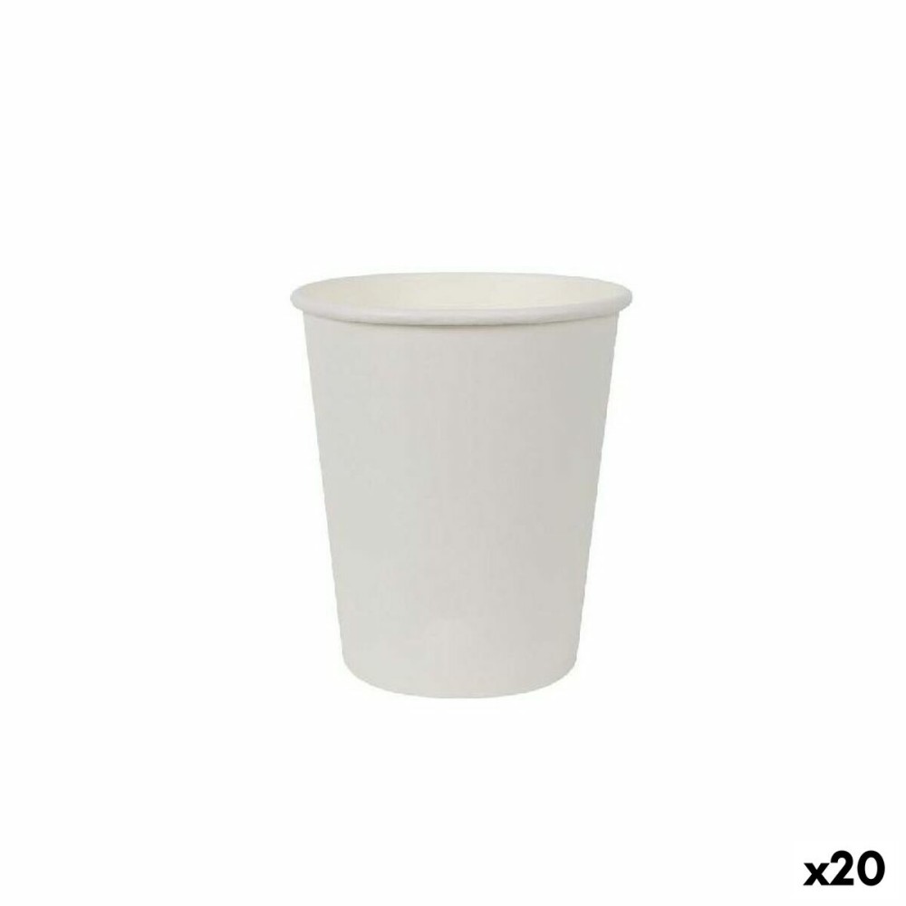 Σετ ποτηριών Algon Χαρτόνι Λευκό 12 Τεμάχια 250 ml (20 Μονάδες)