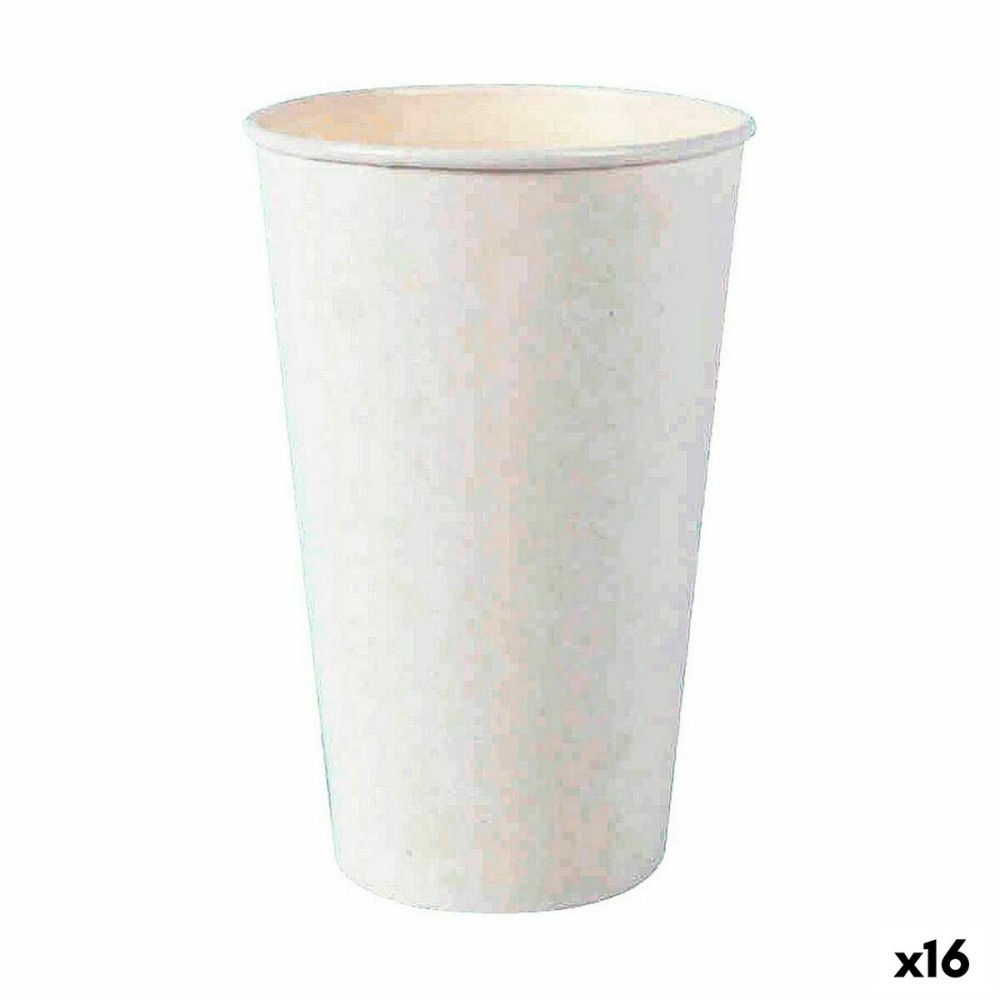 Σετ ποτηριών Algon Αναλώσιμα Χαρτόνι Λευκό 15 Τεμάχια 450 ml (16 Μονάδες)