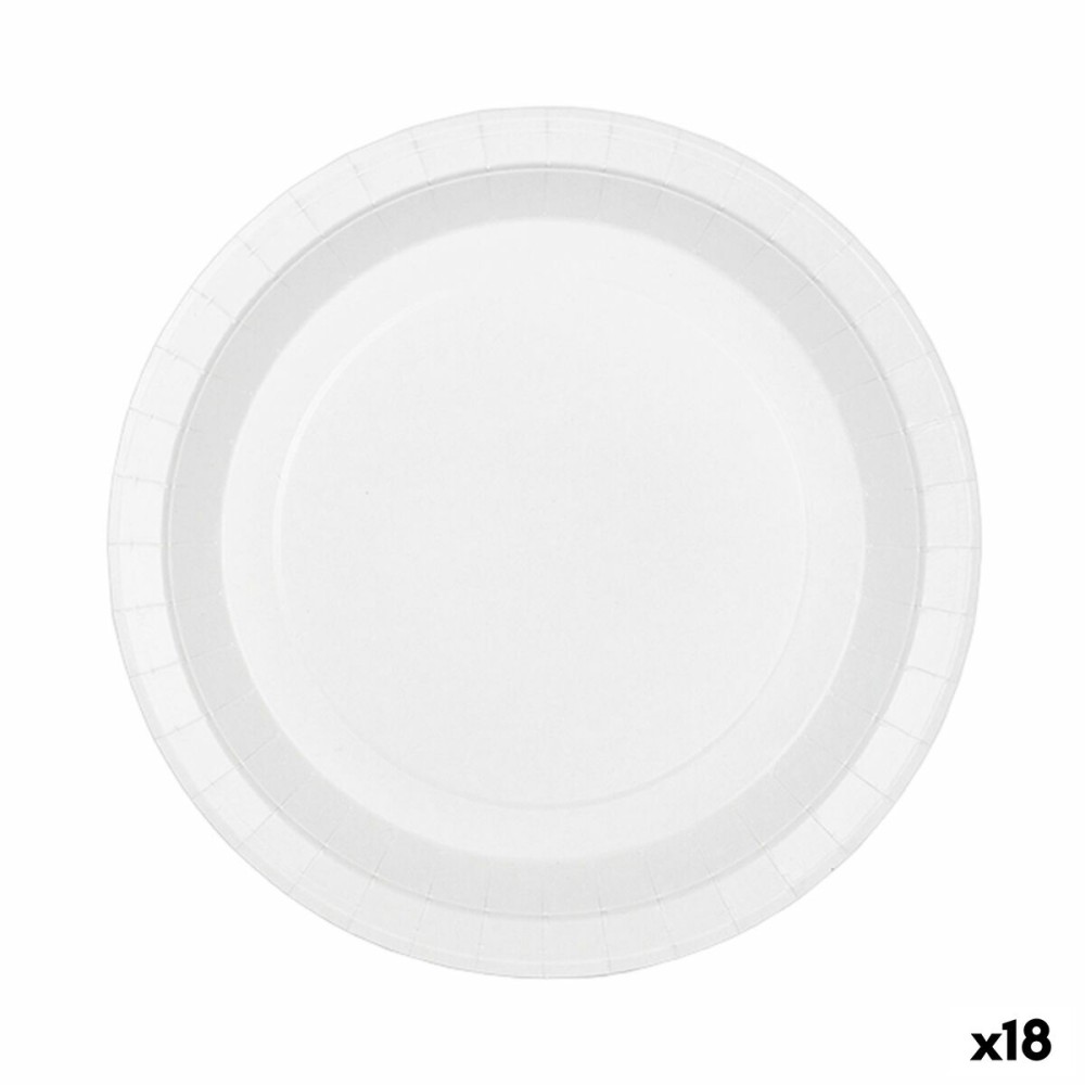 Σετ πιάτων Algon Αναλώσιμα Χαρτόνι Λευκό 20 Τεμάχια 17 cm (x18)