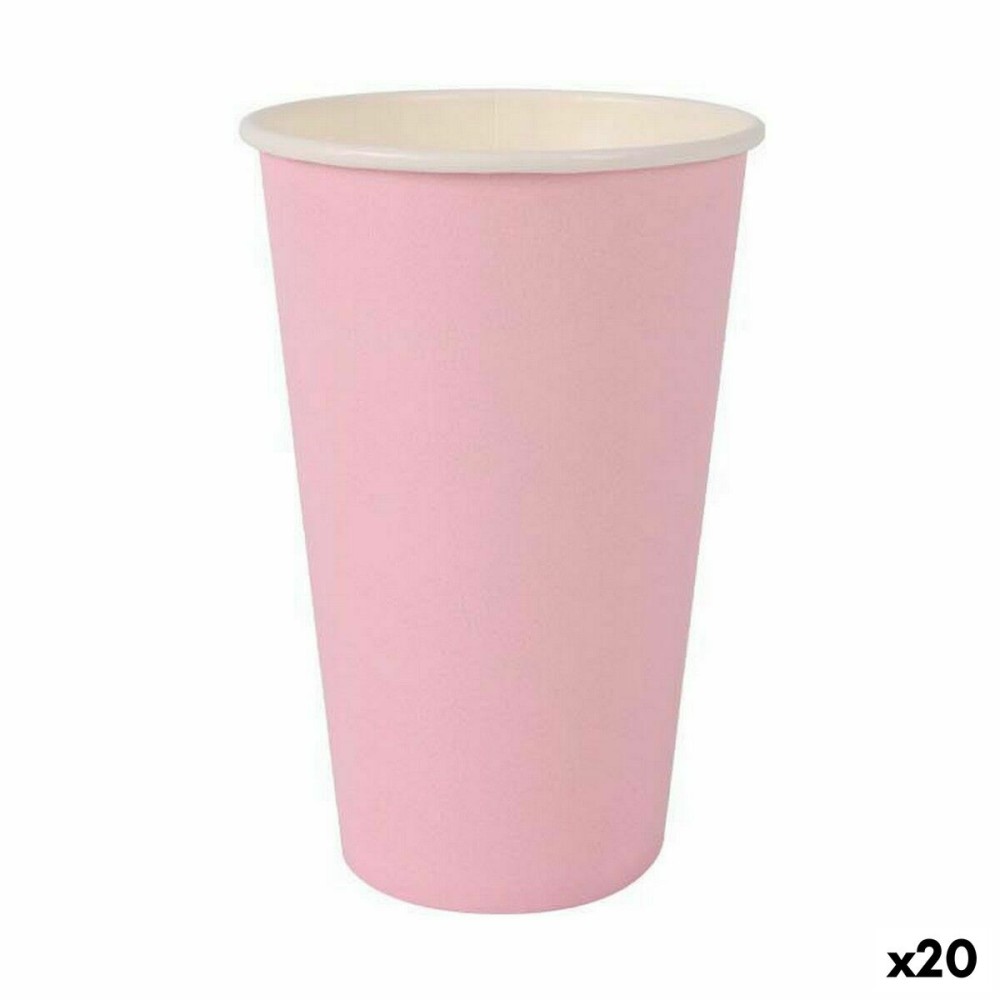 Σετ ποτηριών Algon Αναλώσιμα Χαρτόνι Ροζ 10 Τεμάχια 330 ml (20 Μονάδες)