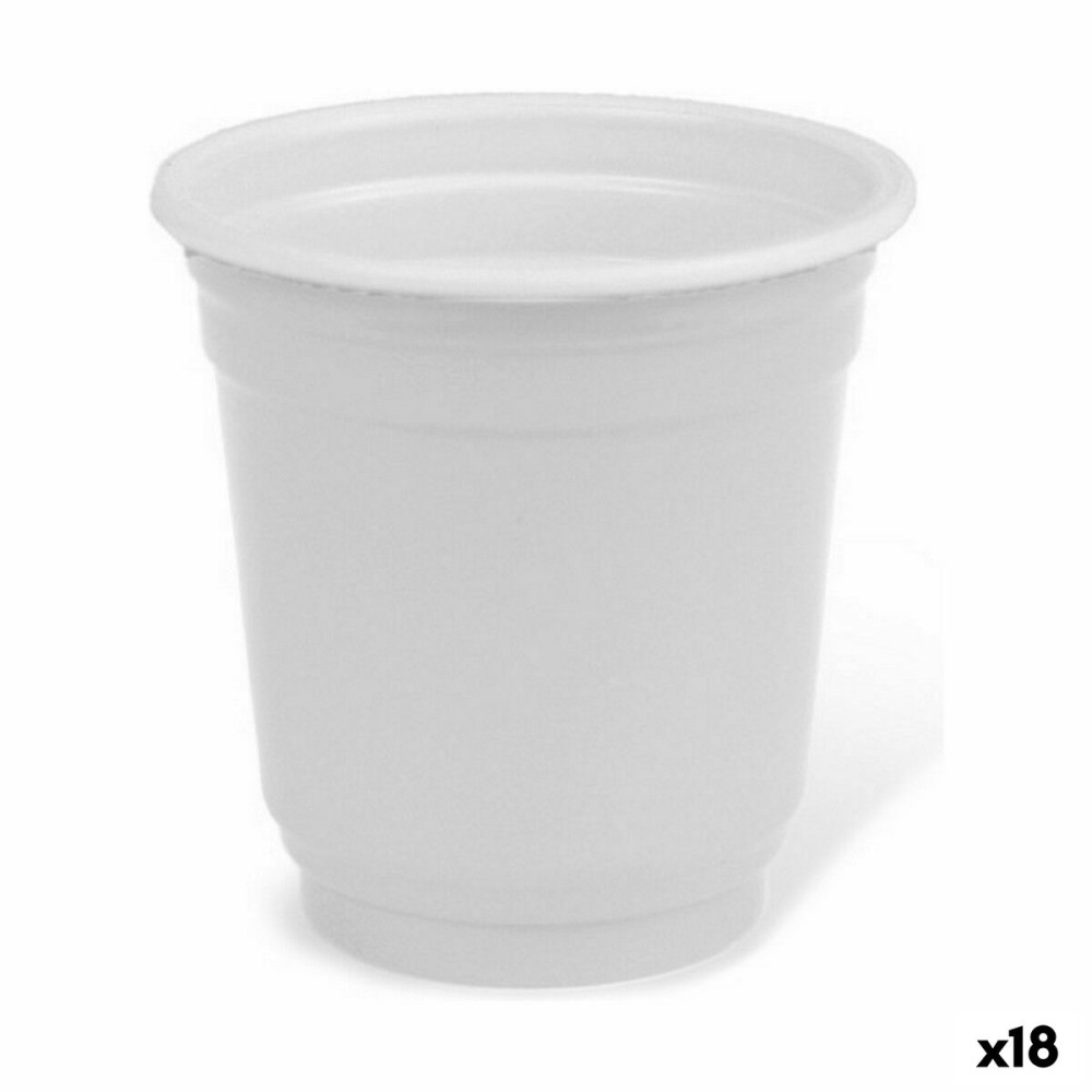 Σετ Ποτηριών για Σφηνάκι Algon Επαναχρησιμοποιήσιμος Λευκό Πλαστική ύλη 72 Τεμάχια 50 ml (x18)