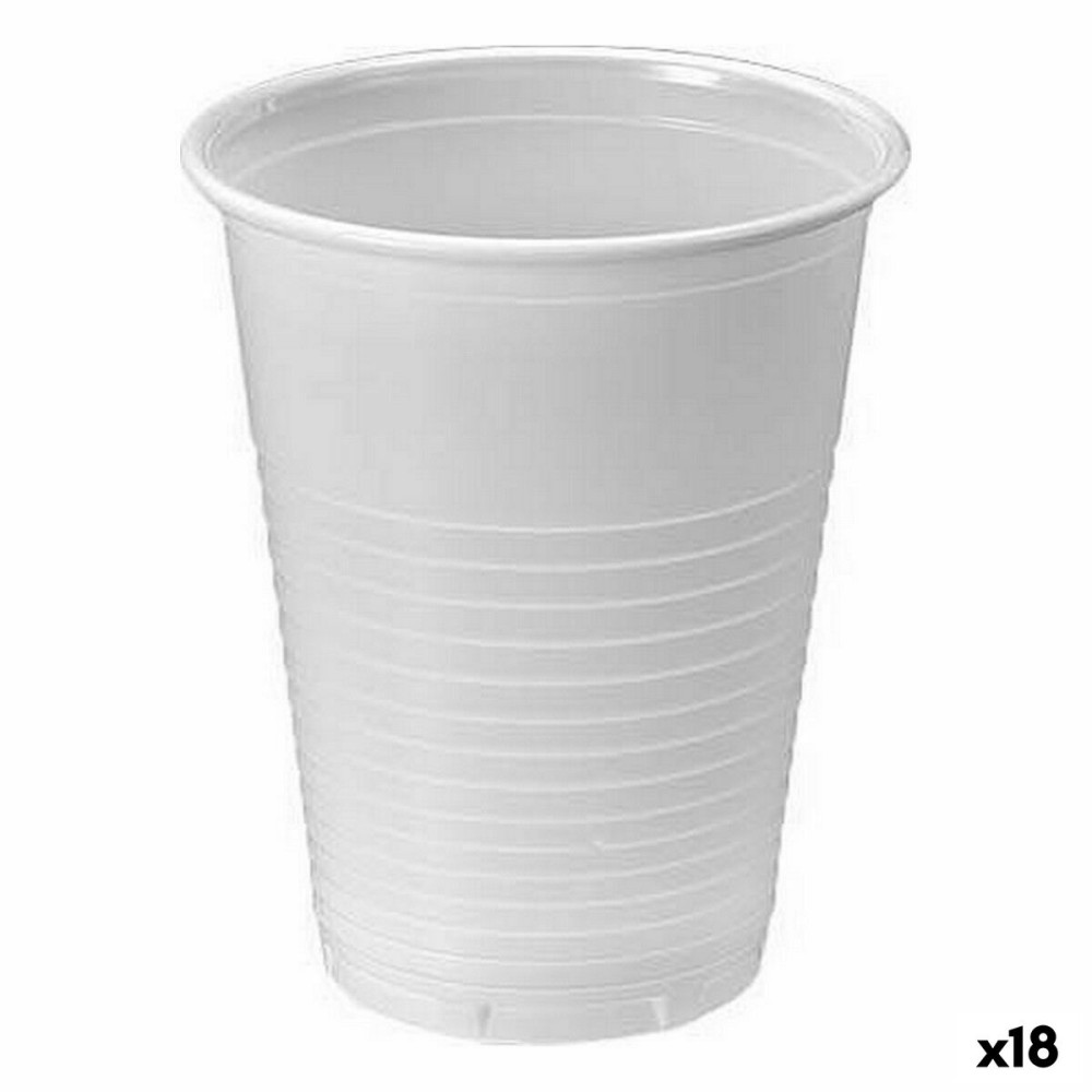 Σετ επαναχρησιμοποιήσιμων ποτήριων Algon Λευκό 50 Τεμάχια 200 ml (x18)