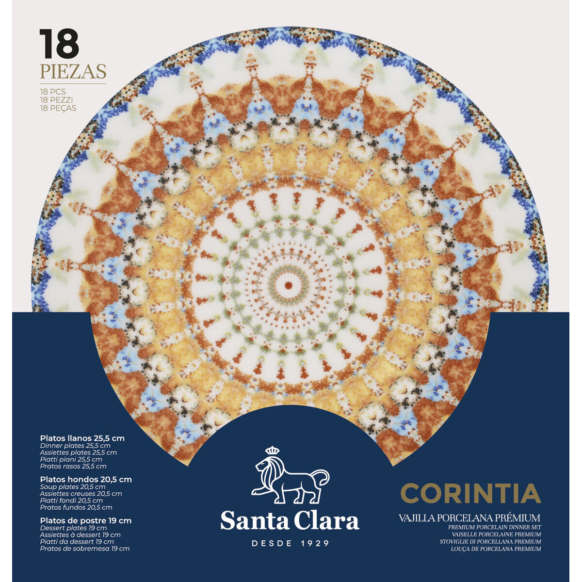 Σετ σερβιρίσματος Santa Clara Corintia 18 Τεμάχια Πορσελάνη (x2)
