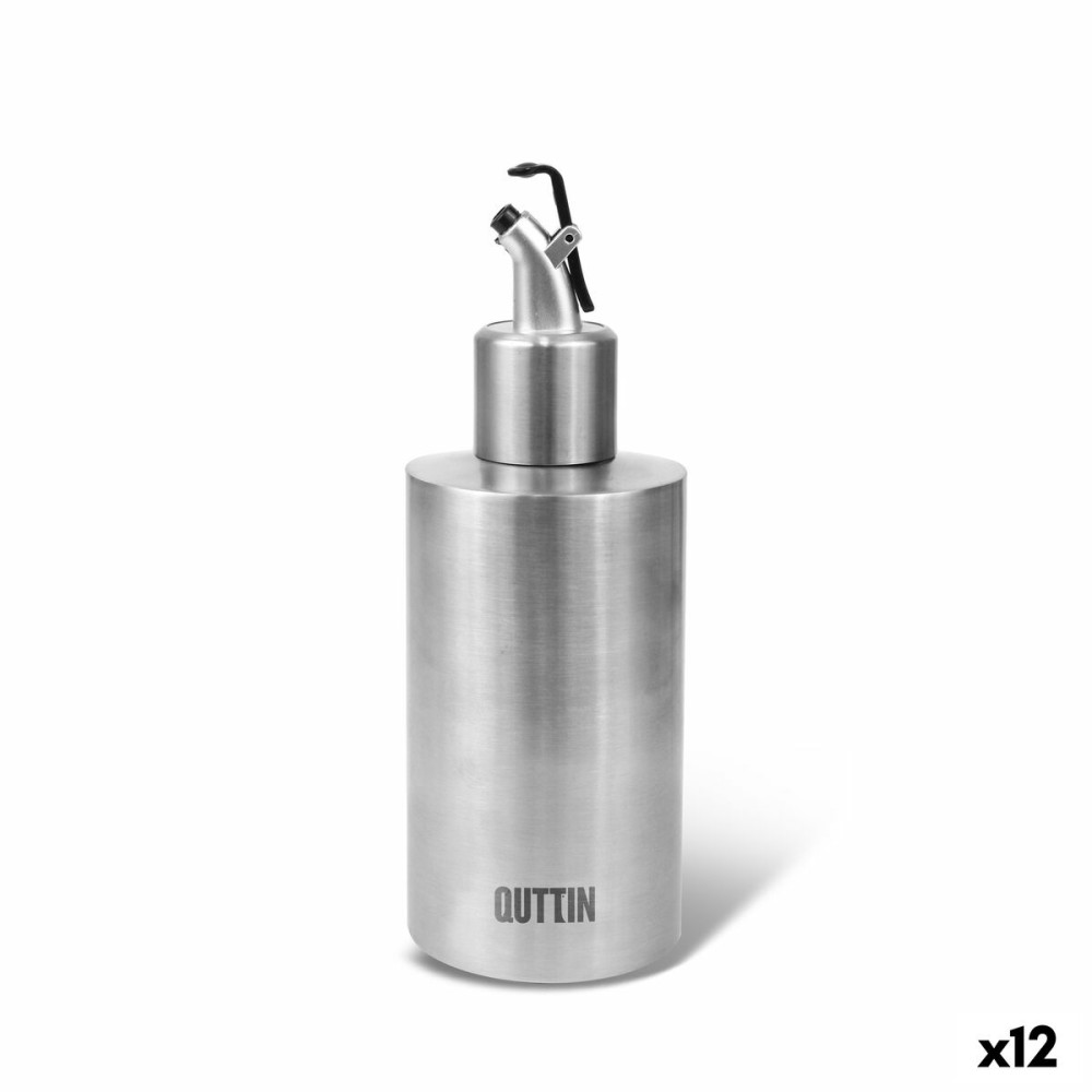 Λαδιέρα Quttin Ασημί Ανοξείδωτο ατσάλι 250 ml (12 Μονάδες)