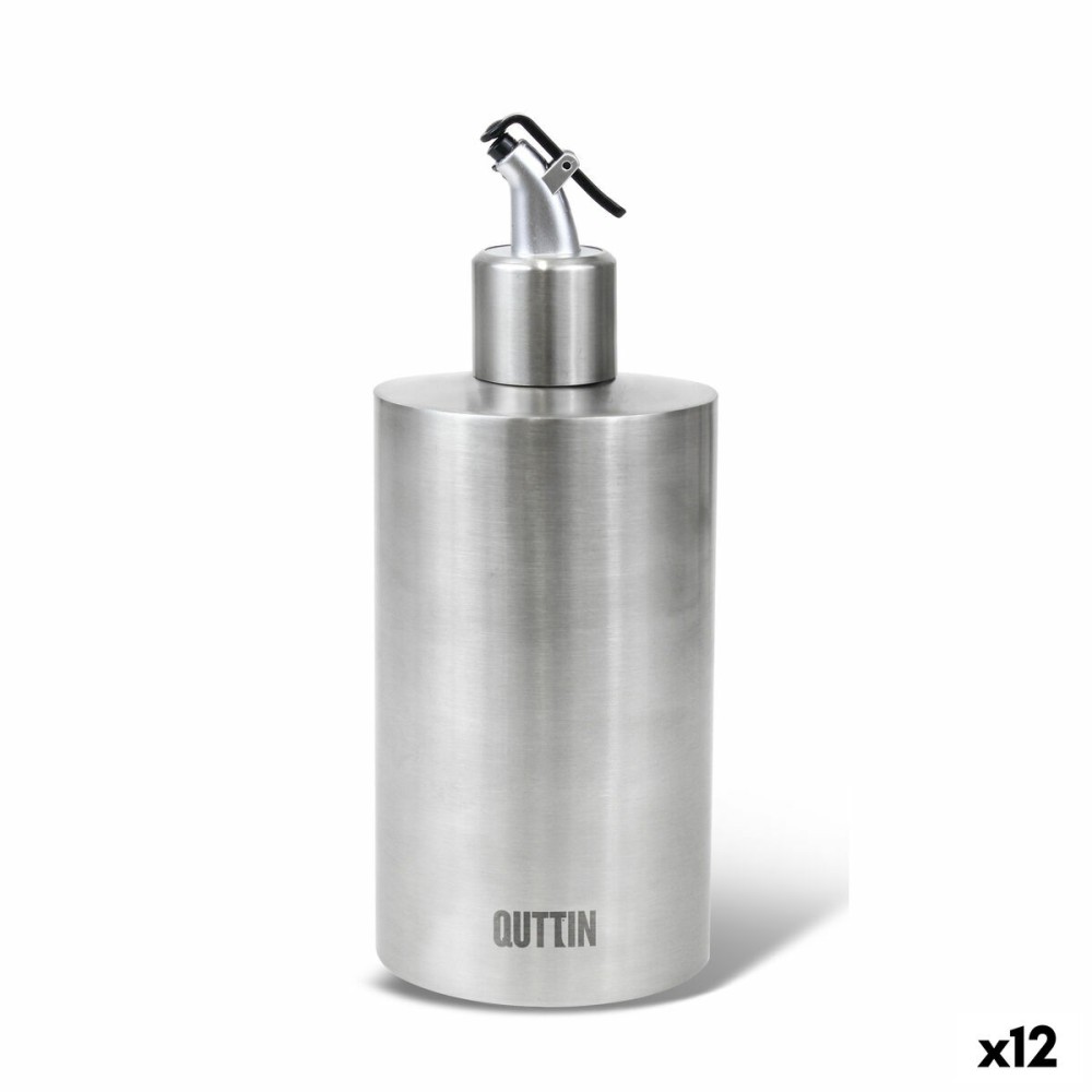 Λαδιέρα Quttin Ασημί Ανοξείδωτο ατσάλι 550 ml (12 Μονάδες)