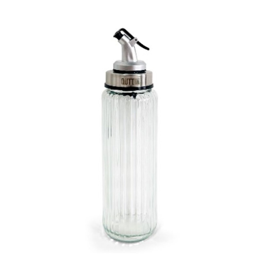Λαδιέρα Quttin OTTICO Διαφανές Ασημί Γυαλί 0,5 L 6 x 6 x 30,5 cm (24 Μονάδες)