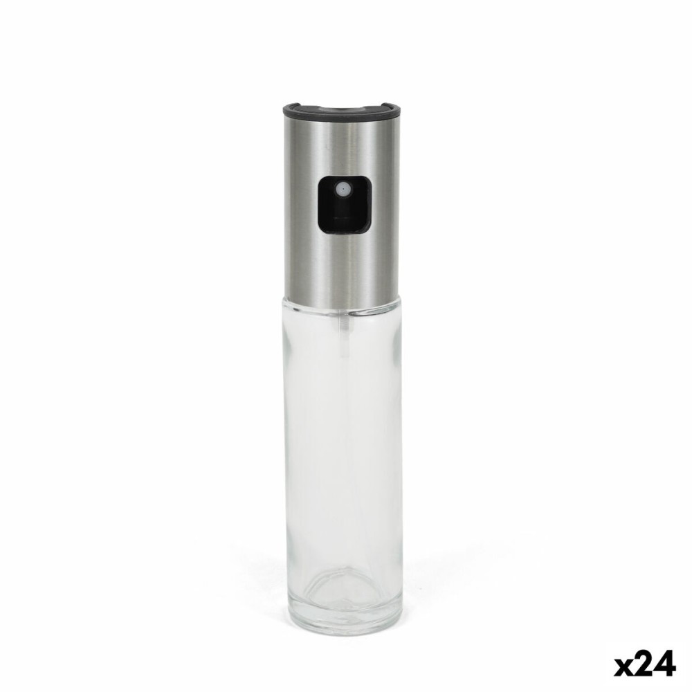 Λαδιέρα La Mediterránea Luxe Διαφανές Ασημί Γυαλί 100 ml (24 Μονάδες)