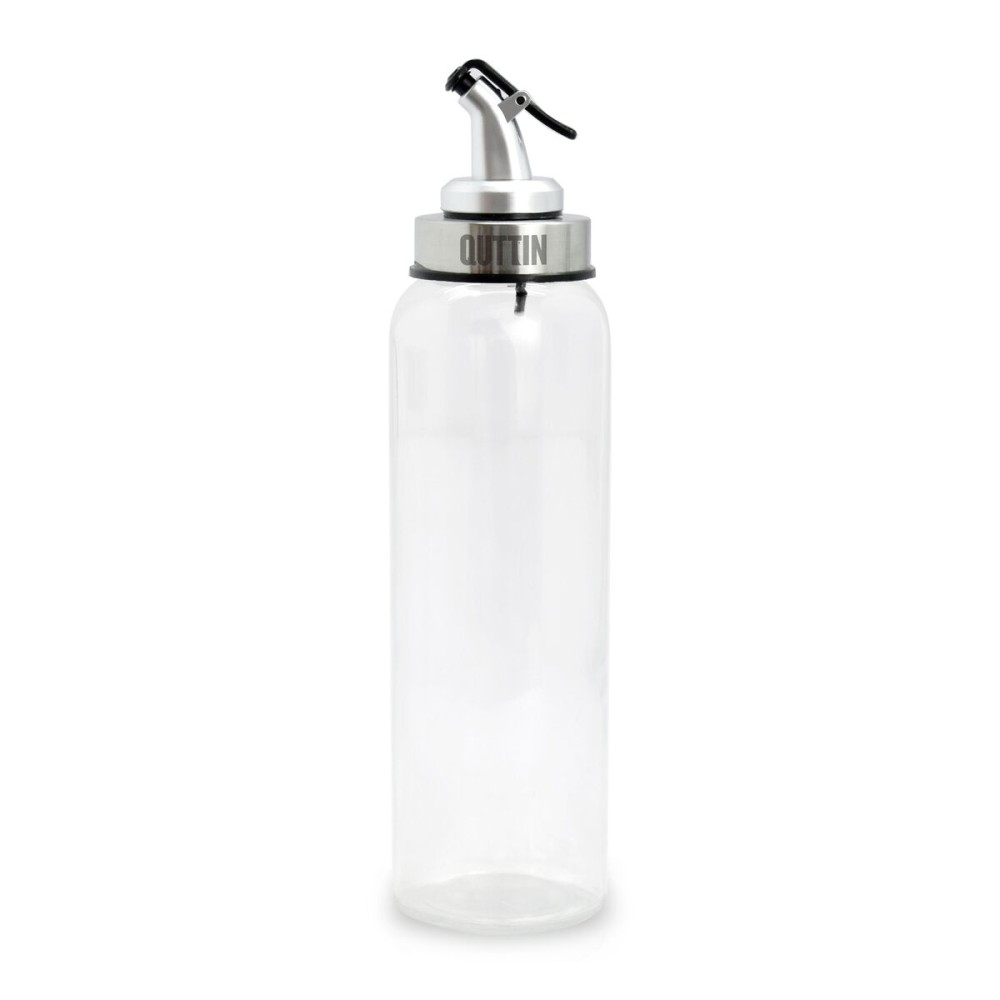 Λαδιέρα Quttin Διαφανές Ασημί Γυαλί 0,5 L 6 x 6 x 26 cm (12 Μονάδες)