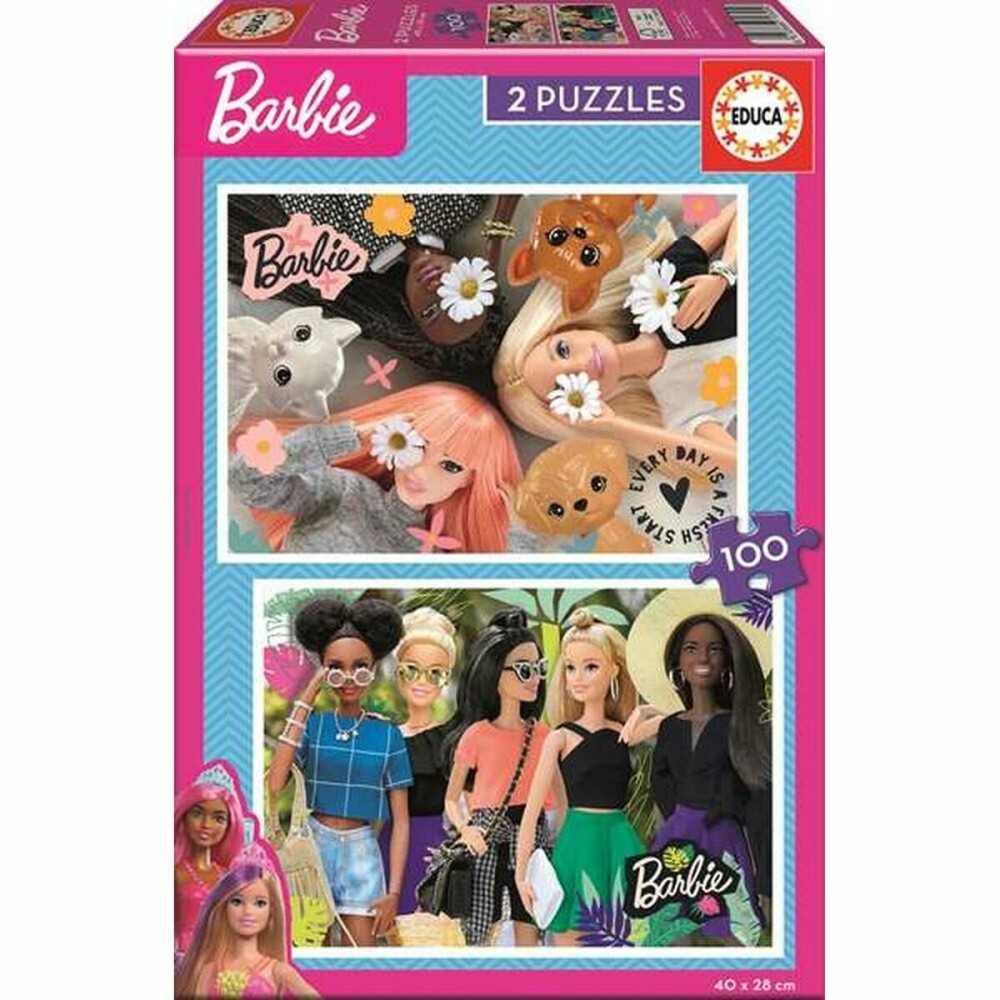 Σετ 2 Παζλ Barbie 100 Τεμάχια