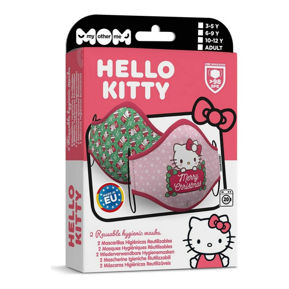 Μάσκα Υγιεινής My Other Me Hello Kitty Ροζ Παιδικά (2 uds) (3-5 years)