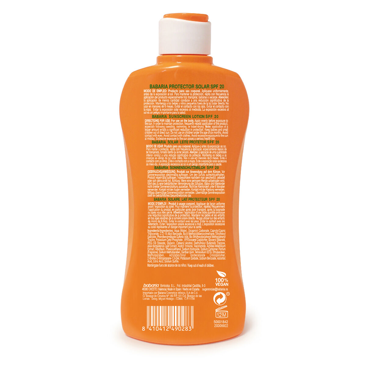 Αντηλιακή Κρέμα Babaria 300 ml 20