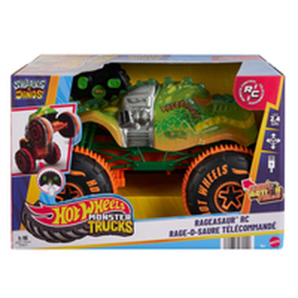 Αυτοκίνητο Radio Control Hot Wheels Monster Trucks Samsh O Saurus 1:15
