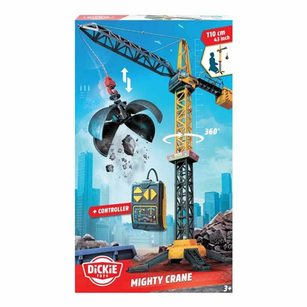Παιχνίδι Γερανός Smoby Mighty Crane Ραδιοέλεγχος Κίτρινο Γκρι