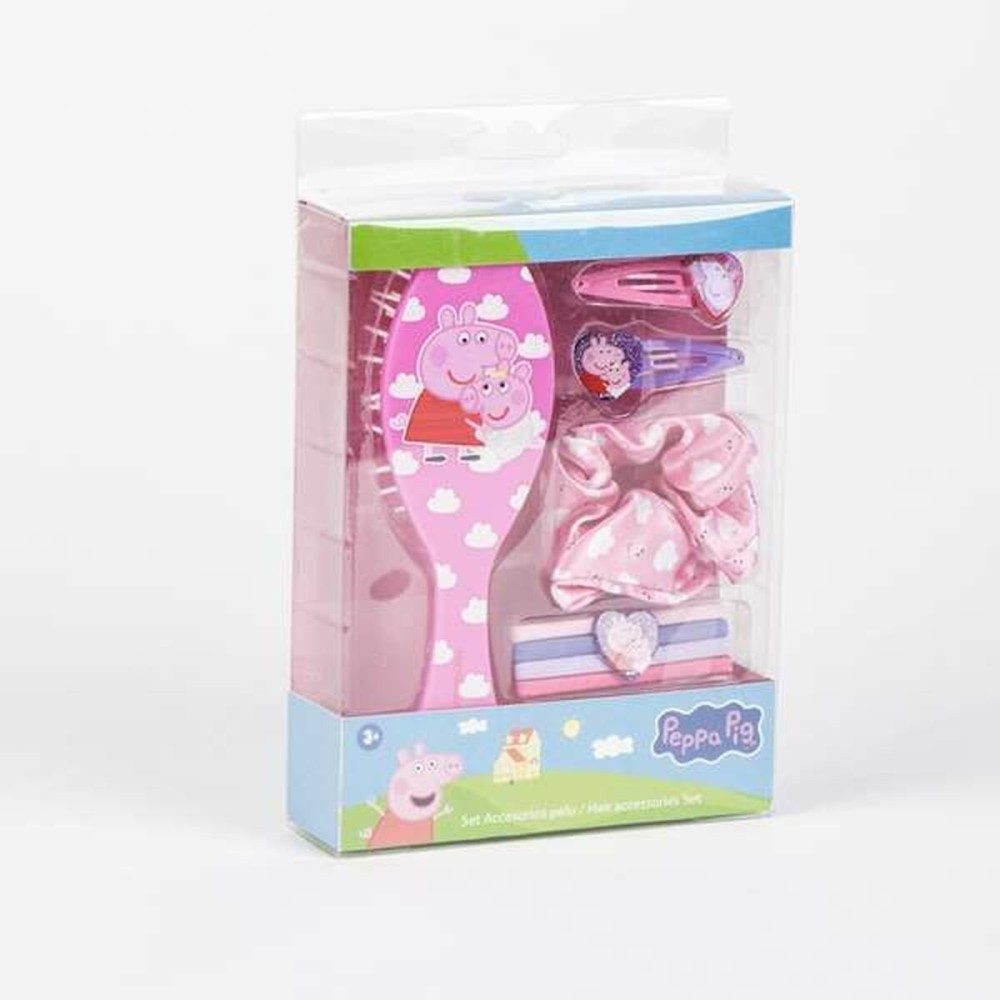 Αξεσουάρ για τα Mαλλιά Peppa Pig Ροζ 5 Τεμάχια