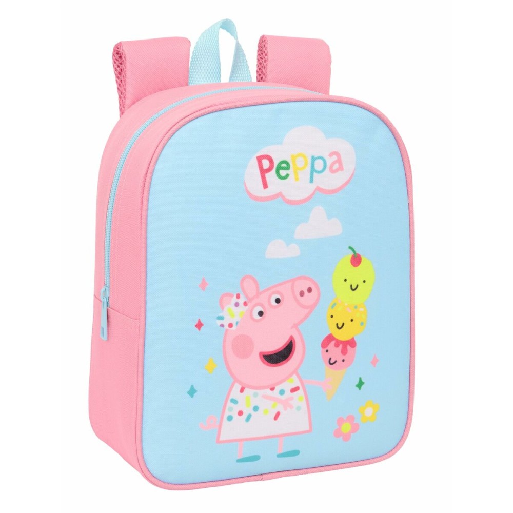 Σχολική Τσάντα Peppa Pig Μπλε Ροζ 22 x 27 x 10 cm