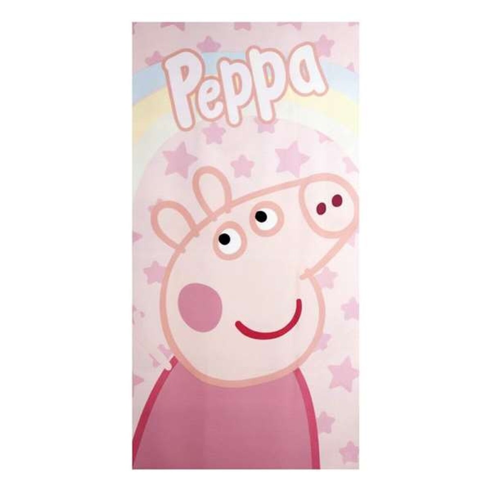 Πετσέτα θαλάσσης Peppa Pig Ανοιχτό Ροζ 70 x 140 cm