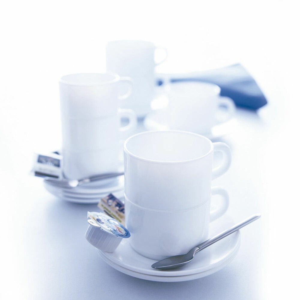 Πιάτο Luminarc Καφές Λευκό Γυαλί (16 cm)