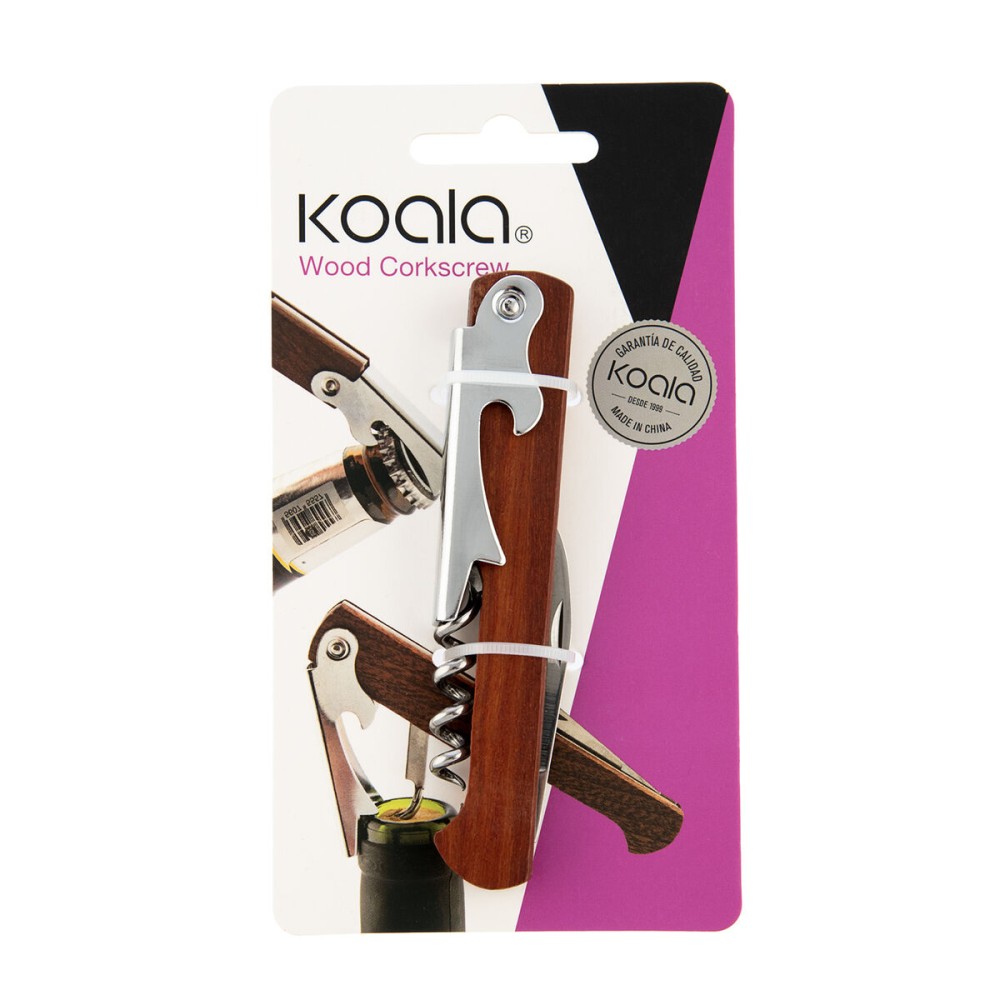 Ανοιχτήρι Koala Basic Μέταλλο ξύλο ακακίας 11 x 1,8 x 1,3 cm