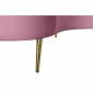 Καναπές DKD Home Decor Ροζ Χρυσό Μέταλλο πολυεστέρας (210 x 120 x 84 cm)