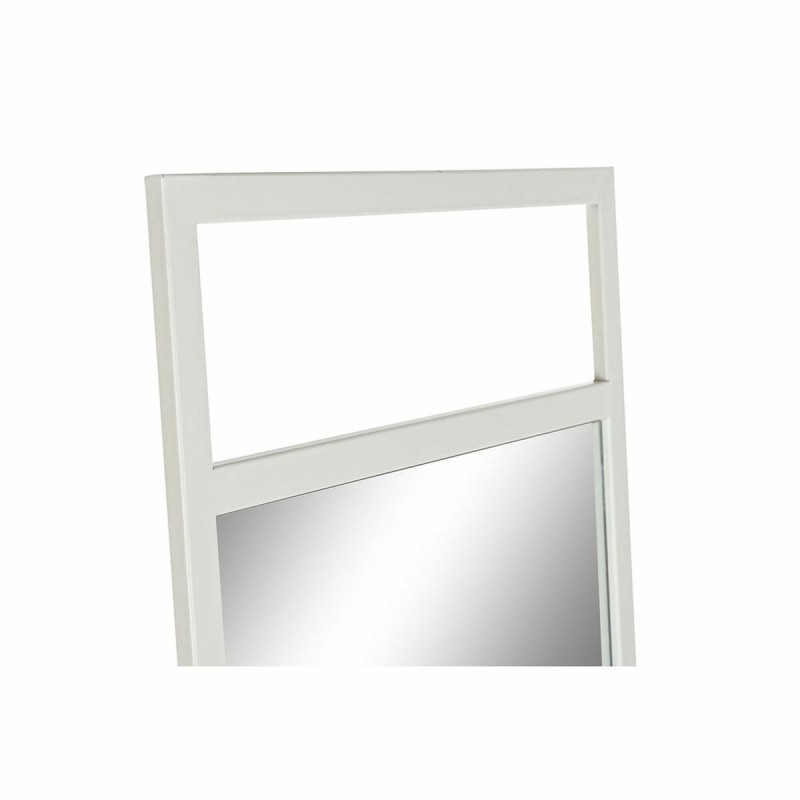 Μόνιμος καθρέφτης DKD Home Decor Λευκό Μέταλλο Καθρέφτης Ορθογώνιο 30 x 40 cm 39 x 40 x 160 cm