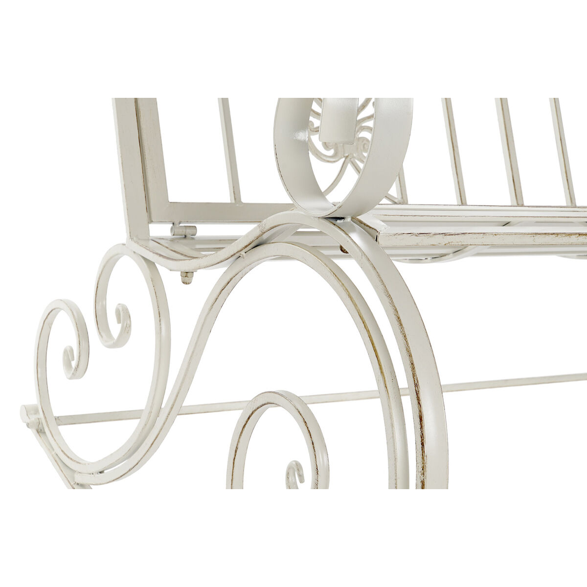Κουνιστή Καρέκλα DKD Home Decor Μέταλλο Αλουμίνιο Λευκό (118 x 90 x 92 cm)