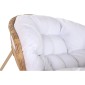 Κουνιστή Καρέκλα Home ESPRIT Λευκό Καφέ Χάλυβας 108 x 108 x 80 cm