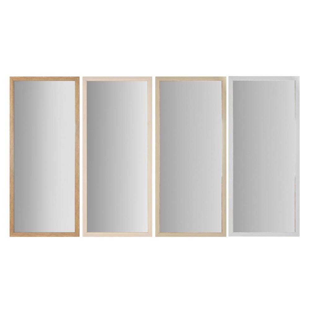 Τοίχο καθρέφτη Home ESPRIT Λευκό Καφέ Μπεζ Γκρι Κρυστάλλινο πολυστερίνη 68 x 2 x 156 cm (4 Μονάδες)