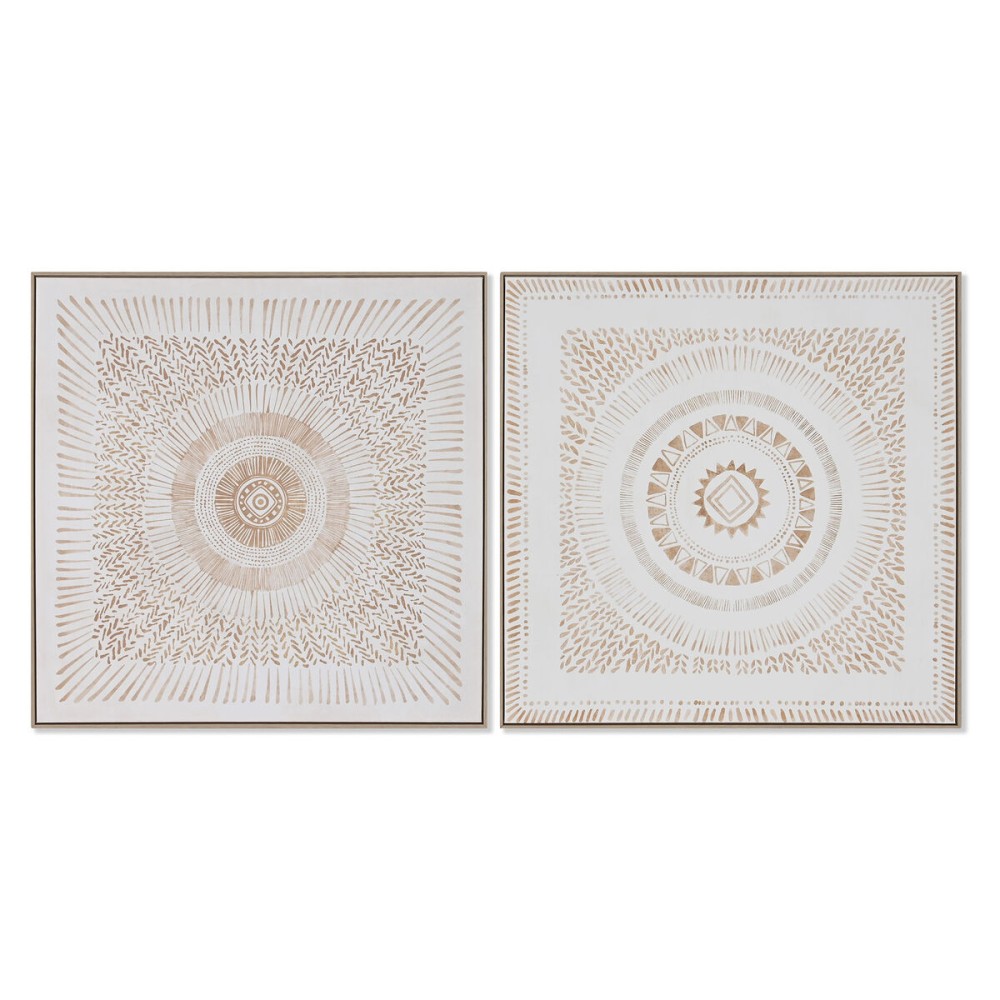 Πίνακας Home ESPRIT Mandala Σκανδιναβικός 100 x 4 x 100 cm (x2)