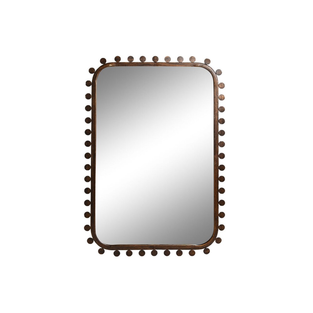 Τοίχο καθρέφτη Home ESPRIT Μαύρο Χρυσό Κρυστάλλινο Ξύλο MDF Στιλβωτικό Ελαστικών 44 x 2,5 x 64 cm