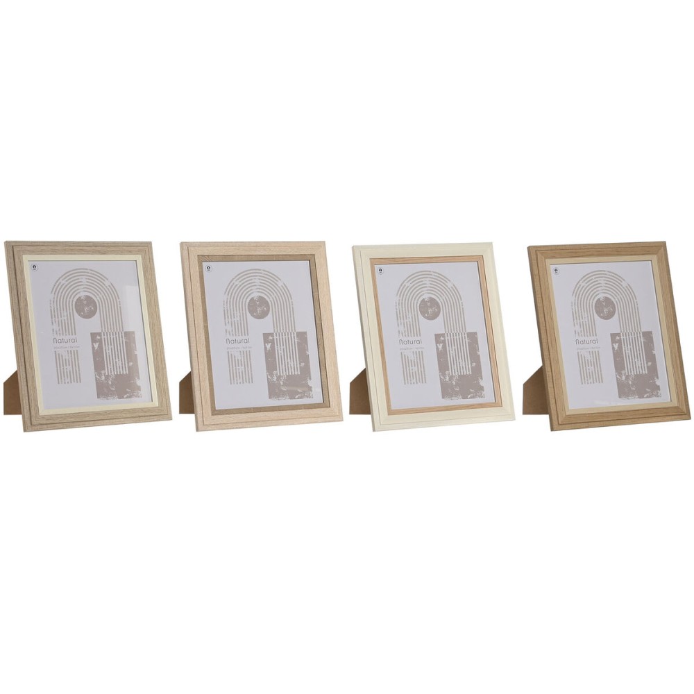 Κορνίζα Home ESPRIT Κρυστάλλινο Ξύλο MDF Σκανδιναβικός 23 x 2,8 x 28 cm (4 Μονάδες)