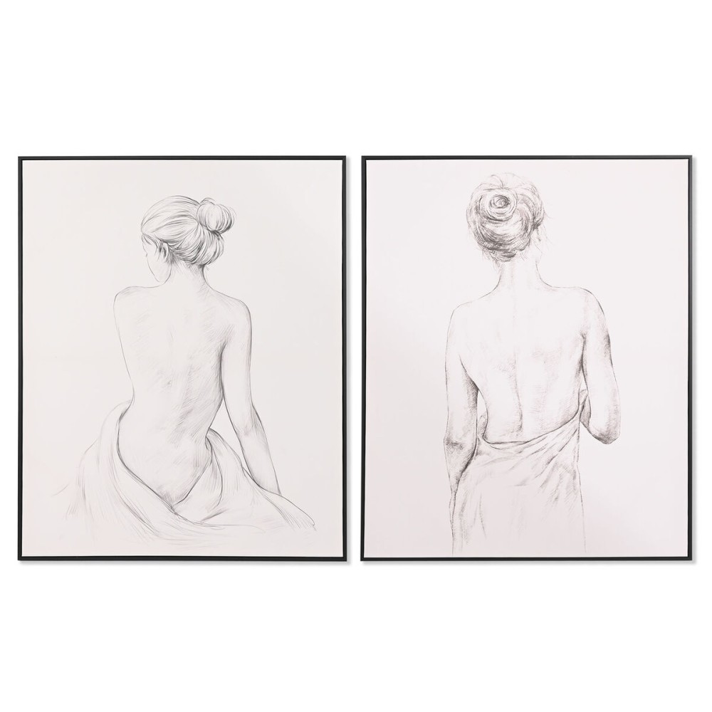 Πίνακας Home ESPRIT Γυναίκα Σύγχρονη 82,3 x 4,5 x 102,3 cm (x2)
