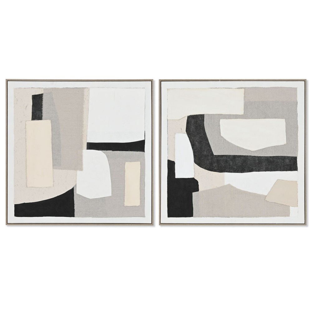 Πίνακας Home ESPRIT Αφηρημένο Urban 82,3 x 4,5 x 82,3 cm (x2)