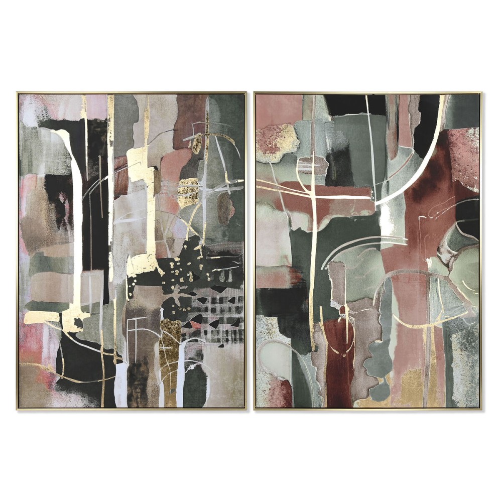 Πίνακας Home ESPRIT Αφηρημένο Σύγχρονη 103 x 4,5 x 143 cm (x2)