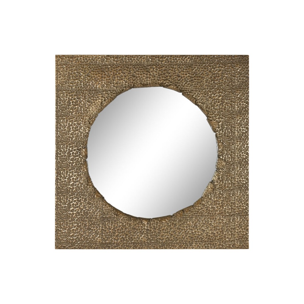 Τοίχο καθρέφτη Home ESPRIT Χρυσό Μέταλλο 80 x 6 x 80 cm