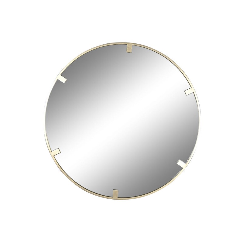 Τοίχο καθρέφτη Home ESPRIT Χρυσό Κρυστάλλινο Σίδερο 122 x 4 x 122 cm