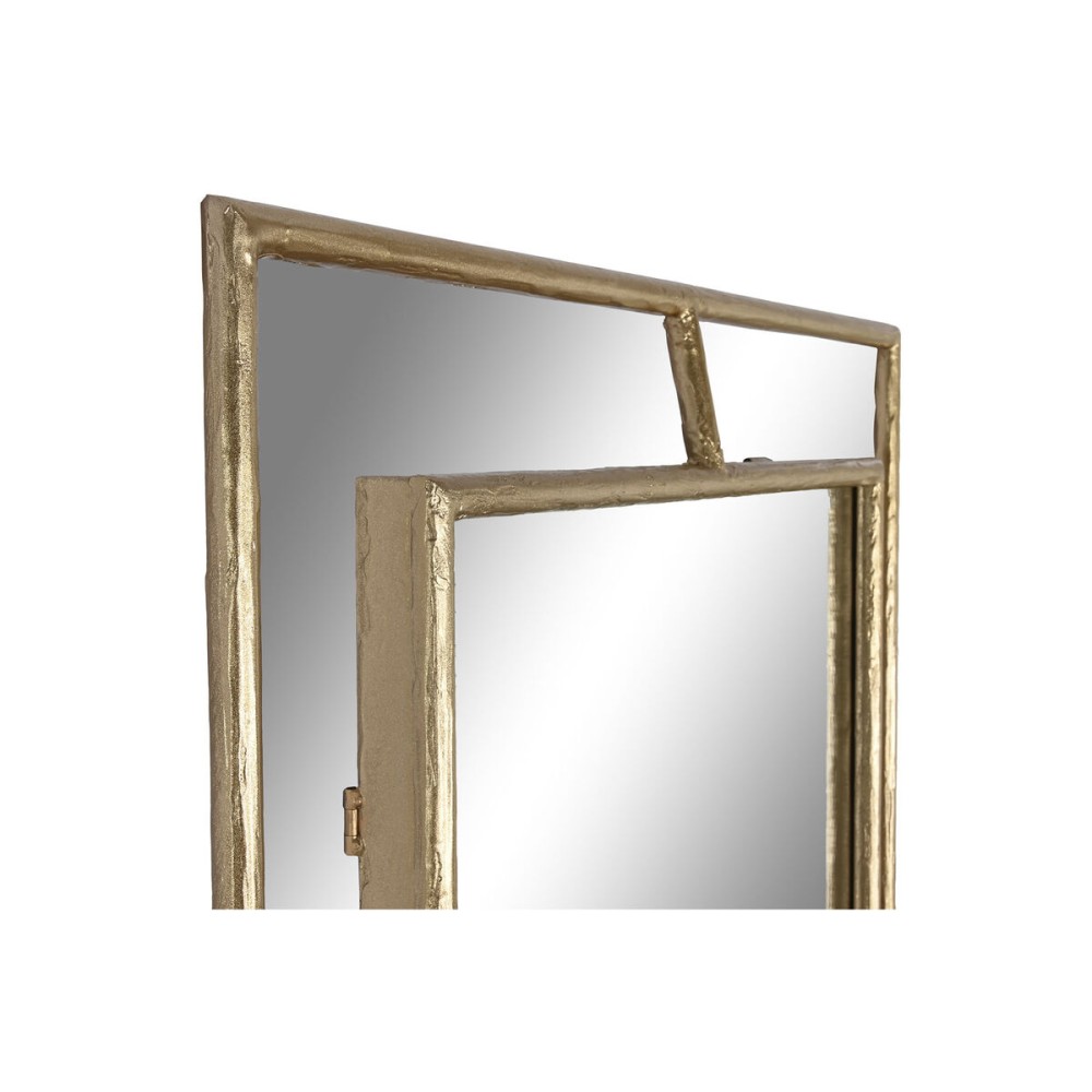 Τοίχο καθρέφτη Home ESPRIT Χρυσό Κρυστάλλινο Σίδερο Σύγχρονη 96 x 5 x 208 cm