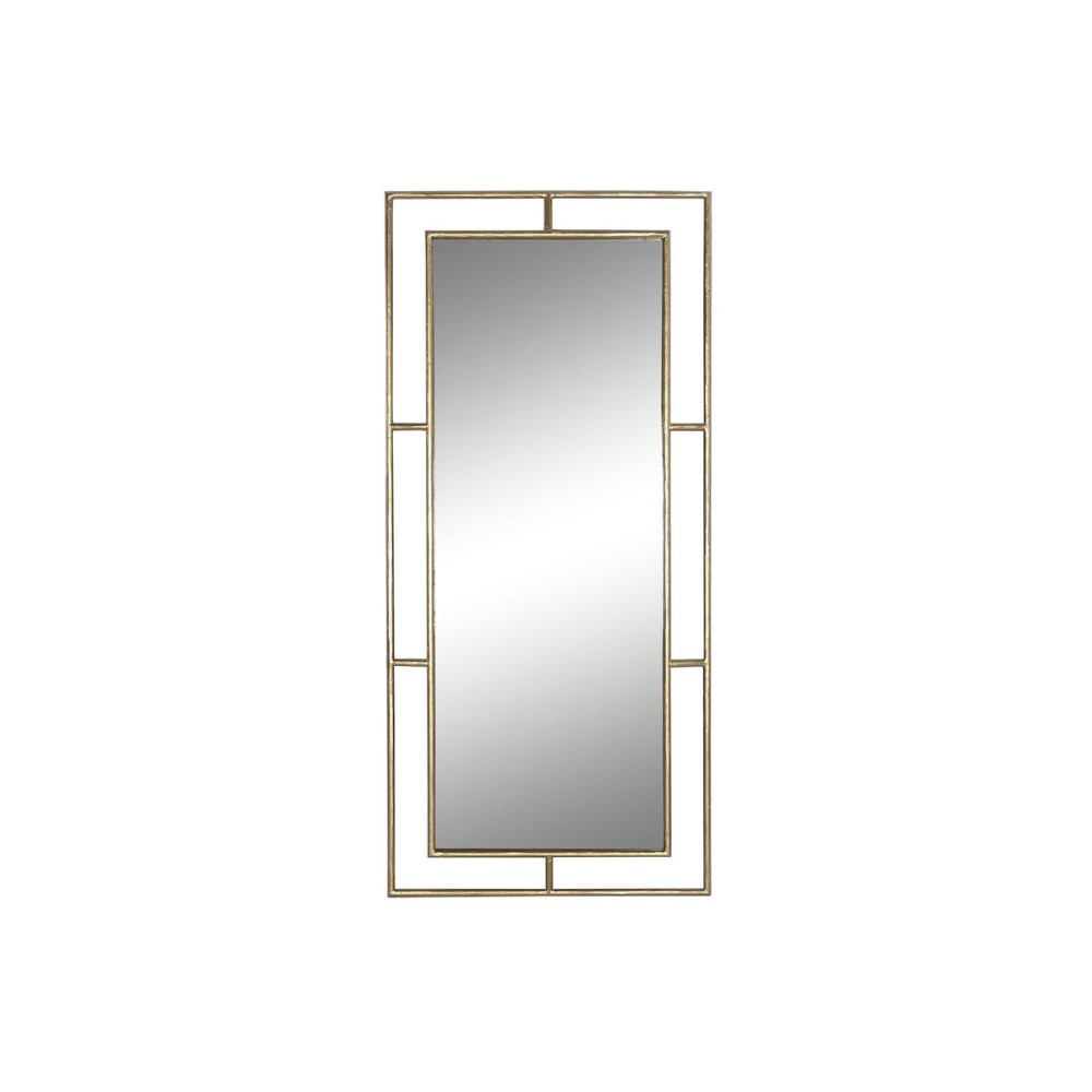 Τοίχο καθρέφτη Home ESPRIT Χρυσό Κρυστάλλινο Σίδερο Σύγχρονη 96 x 5 x 208 cm