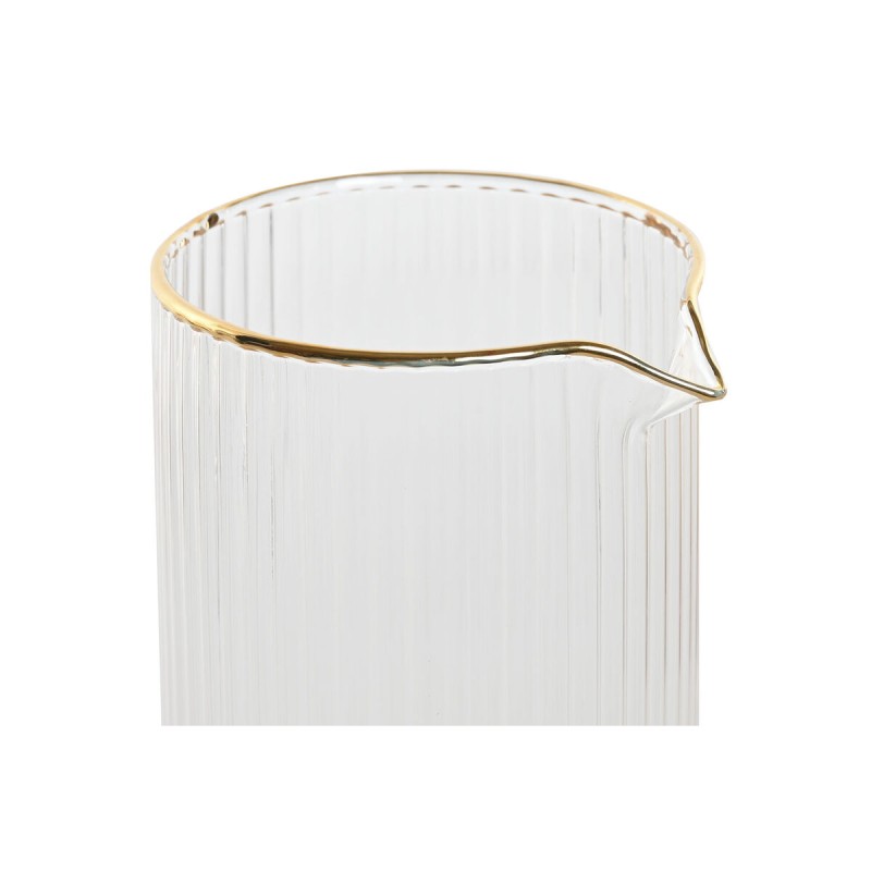 Kανάτα Home ESPRIT Διαφανές Χρυσό Κρυστάλλινο