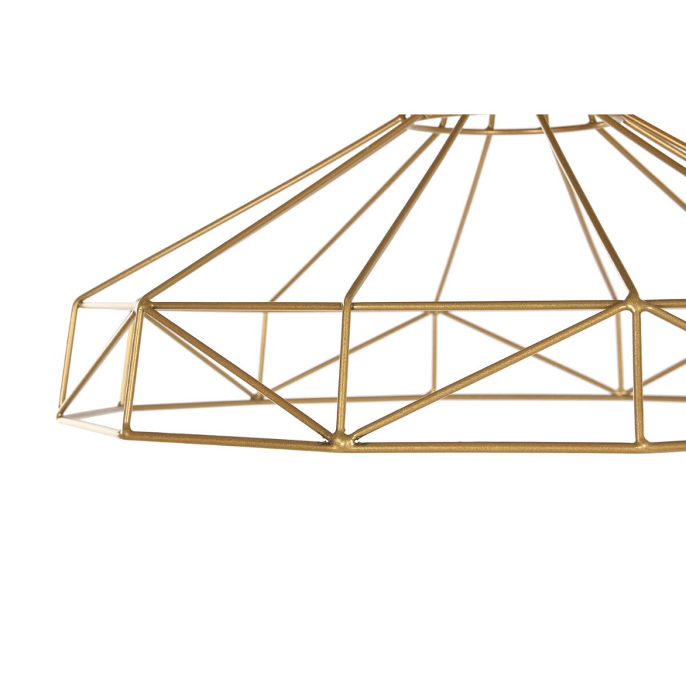 Φωτιστικό Οροφής Home ESPRIT Μαύρο Χρυσό Μέταλλο 50 W 39 x 39 x 25 cm (x2)